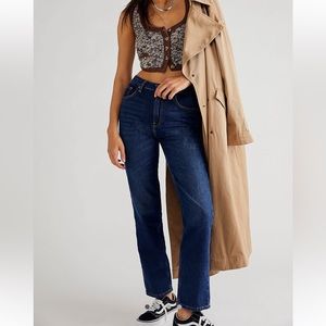 Free People! We the Free The Pacifica High Rise Slim Straight Leg Jeans